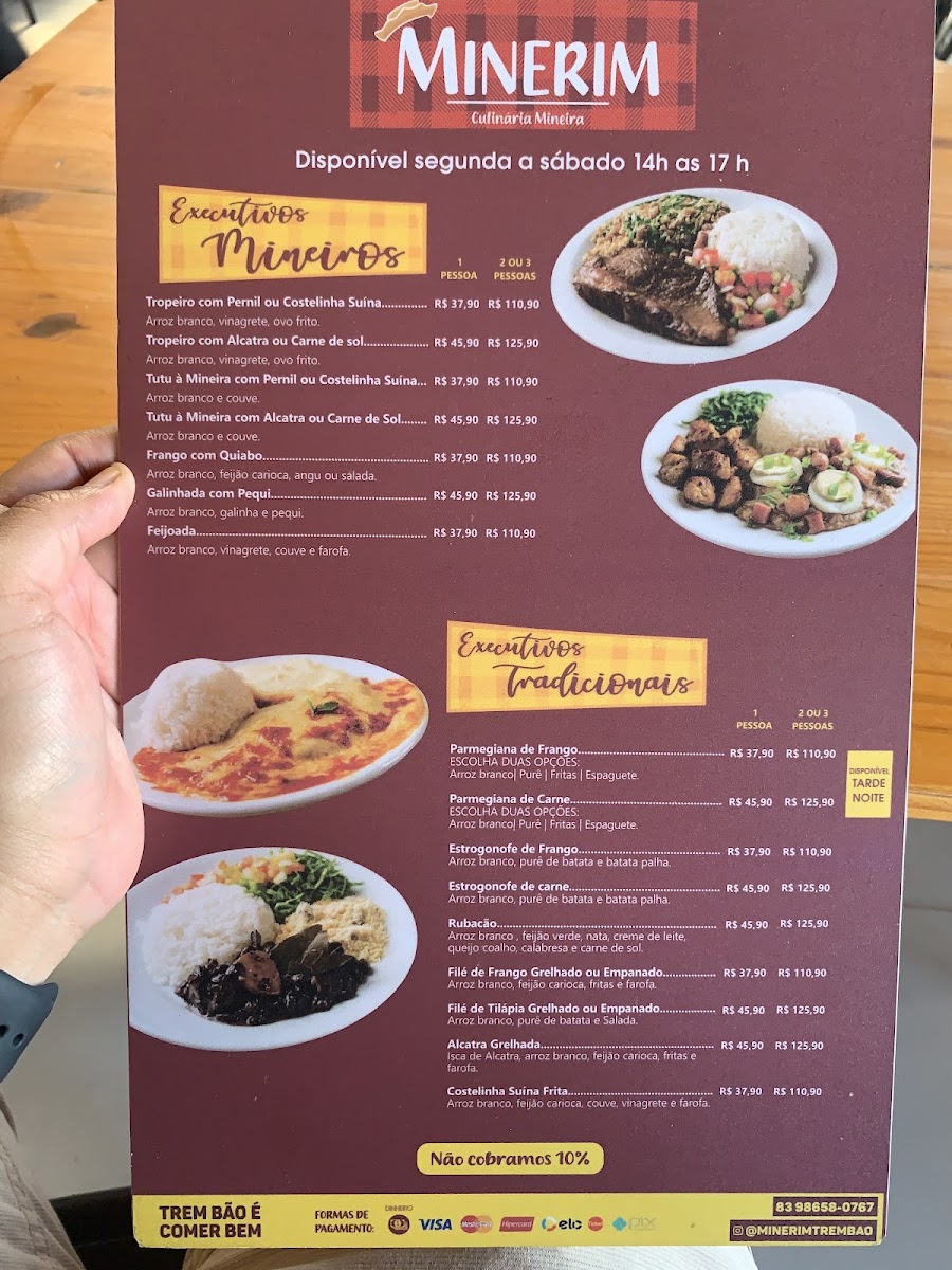 Menu Minerim Trem Bão - Restaurante Mineiro João Pessoa-1